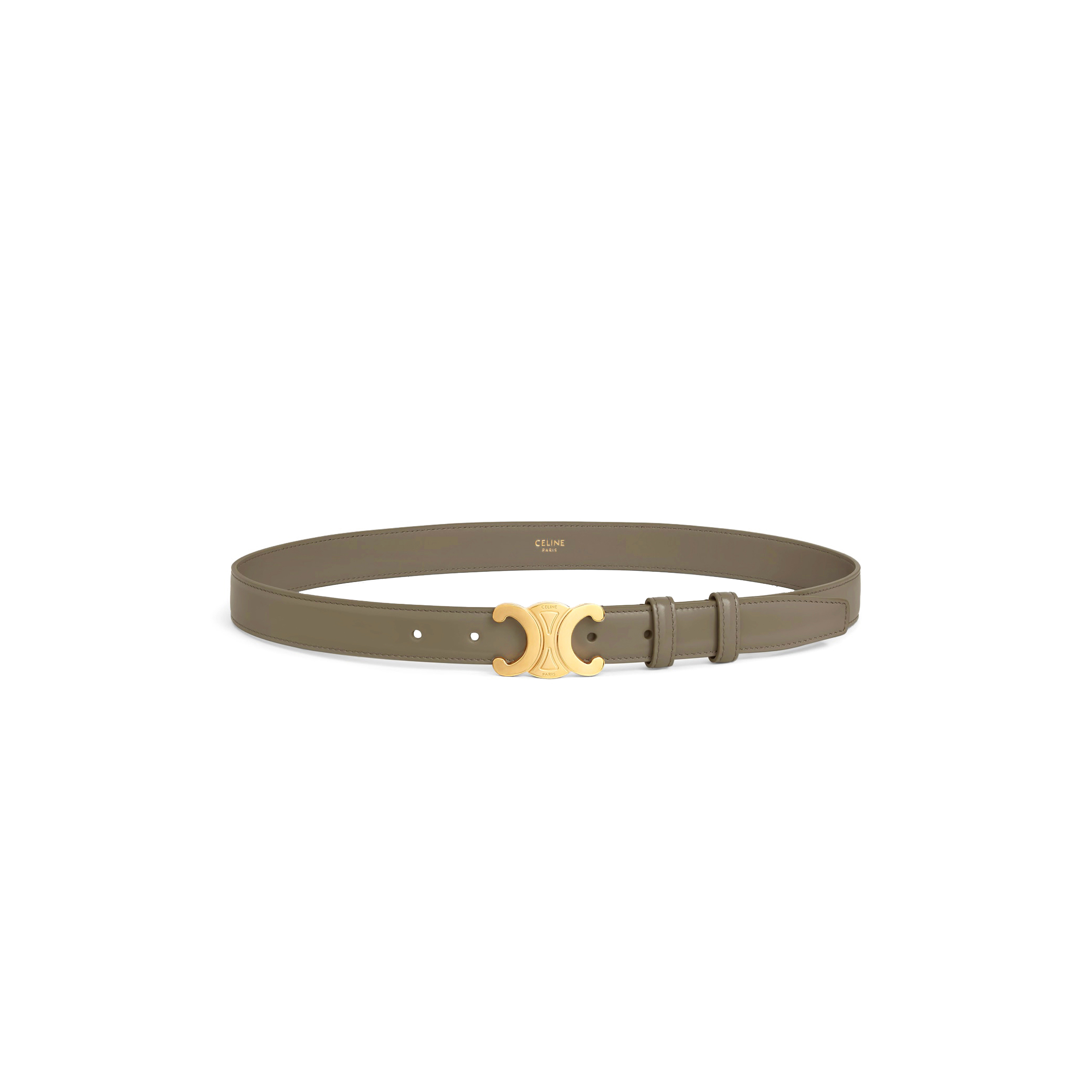 CELINE MEDIUM 25MM TRIOMPHE BELT IN TAURILLON LEATHER 45AK93A01.10VL